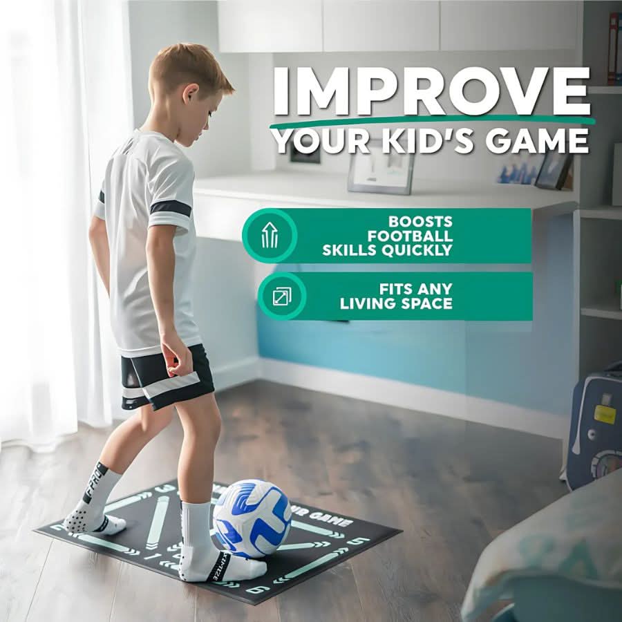 Comforwatch Tapis d'Entraînement Football Antidérapant