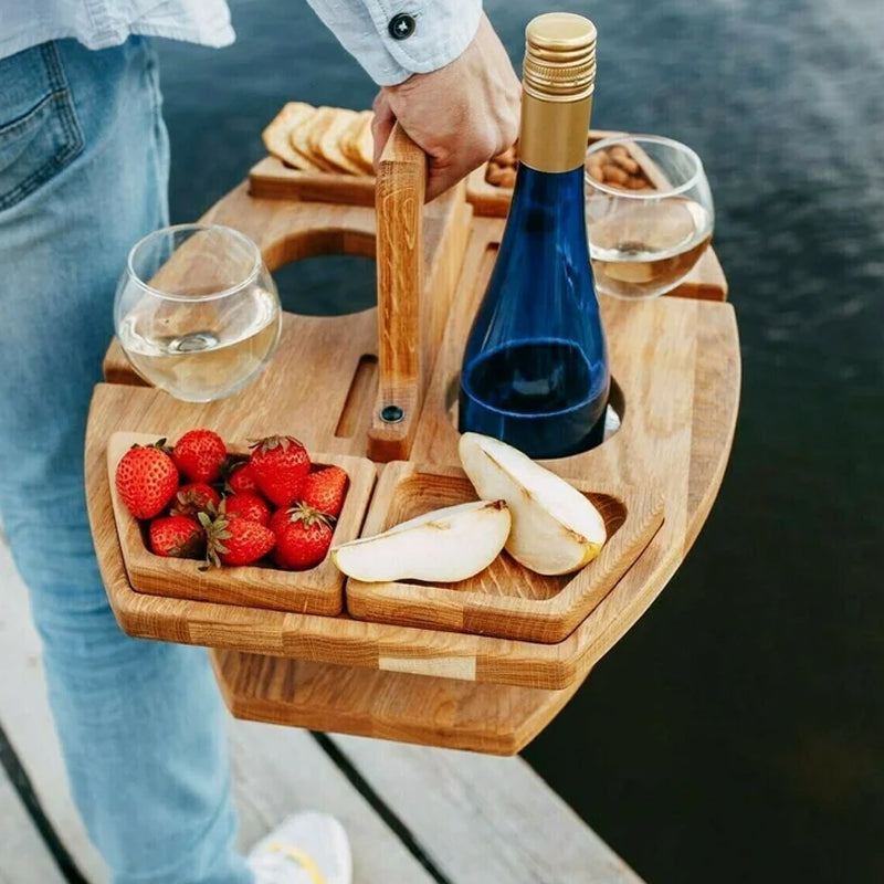 Table de Pique-Nique Compacte en Bois