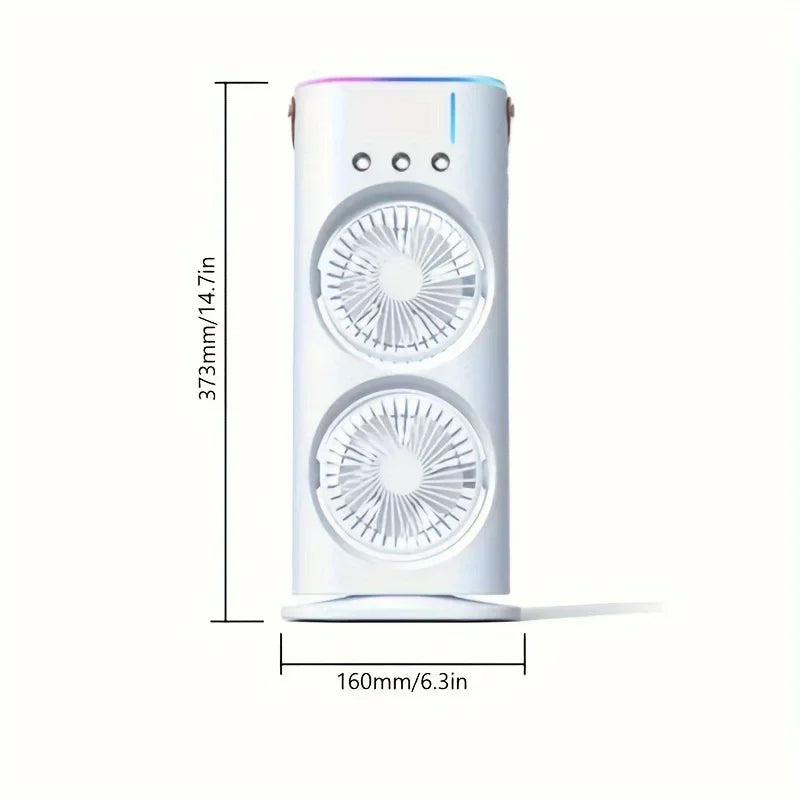 Mini climatiseur portable double jet – Maison Elmora