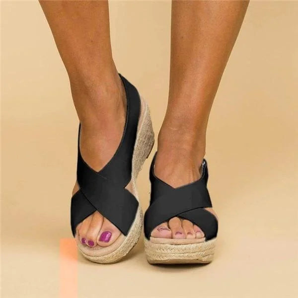 Espadrilles Compensées Confort pour Femme