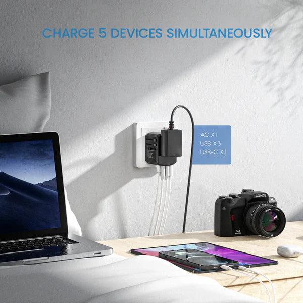Adaptateur voyage universel multi-ports mondial
