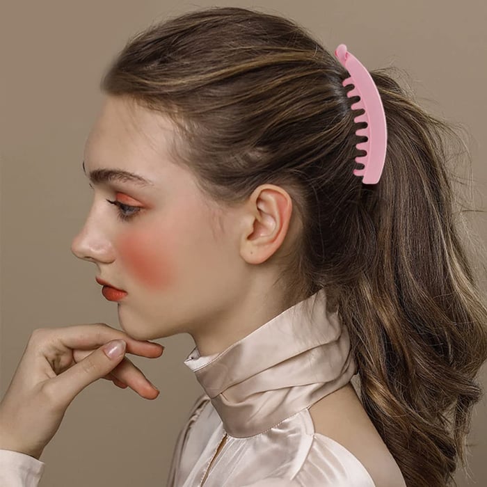 Matte PC Resin Banana Hair Clip