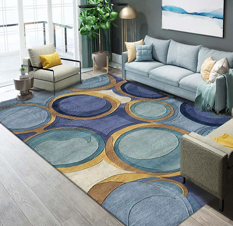Large Abstract Print Area Rug, 200 x 300 cm