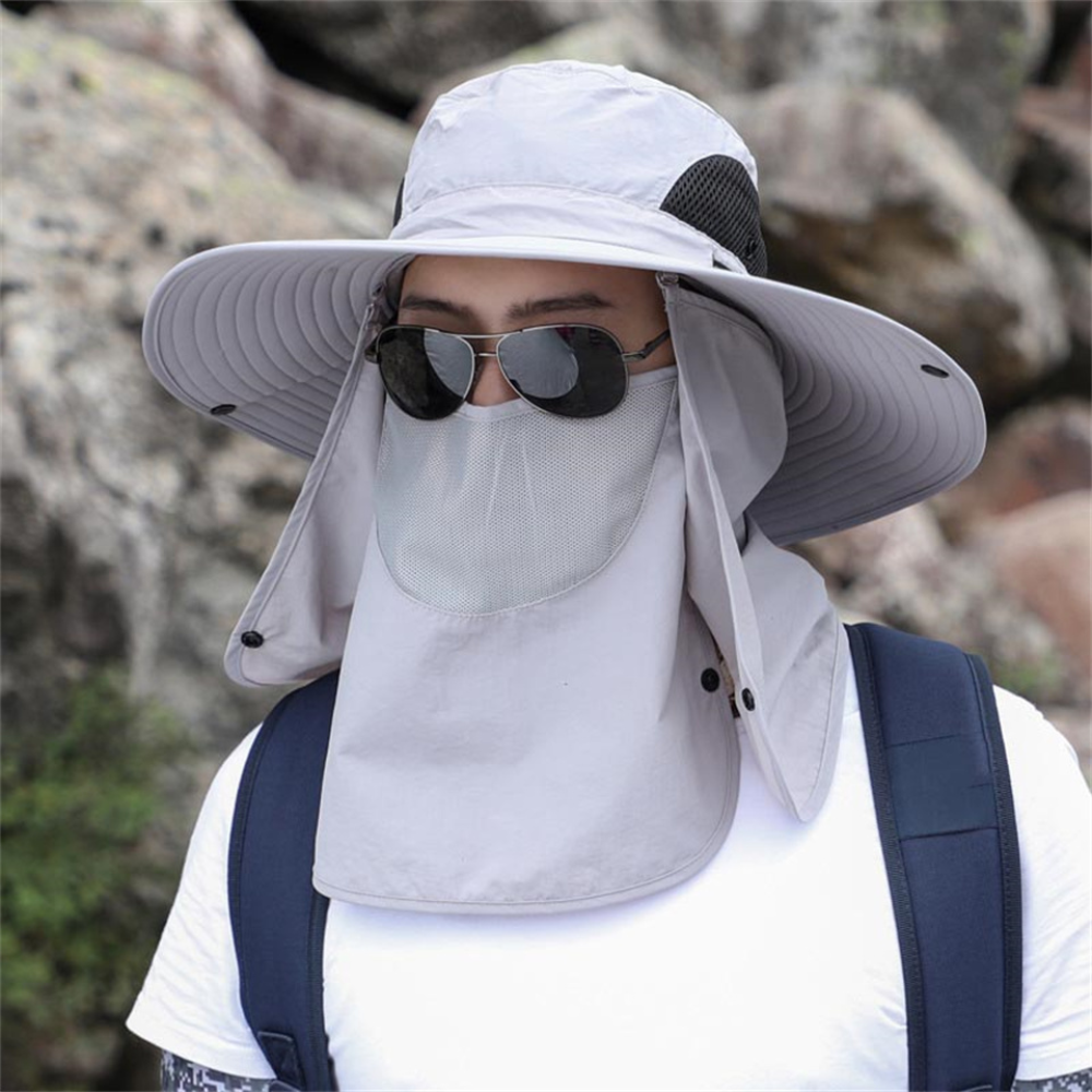 Breathable Wide-Brim UV Protection Fishing Hat