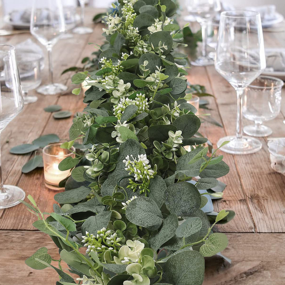 Guirlande décorative faux eucalyptus élégante