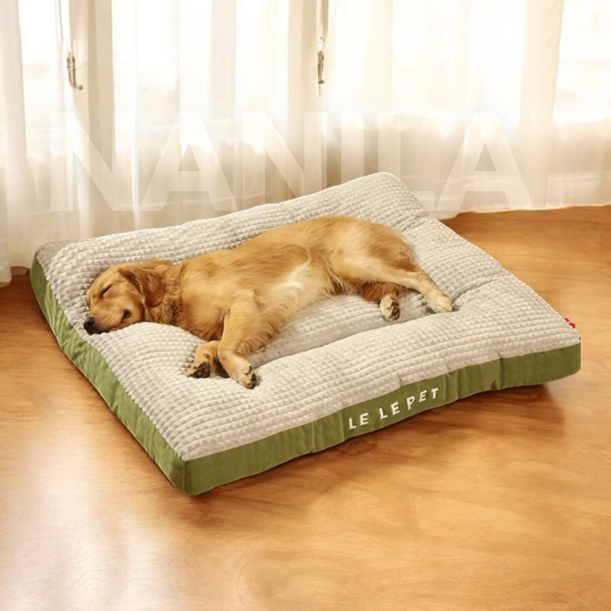 Lit pour chien en mousse ferme à housse lavable