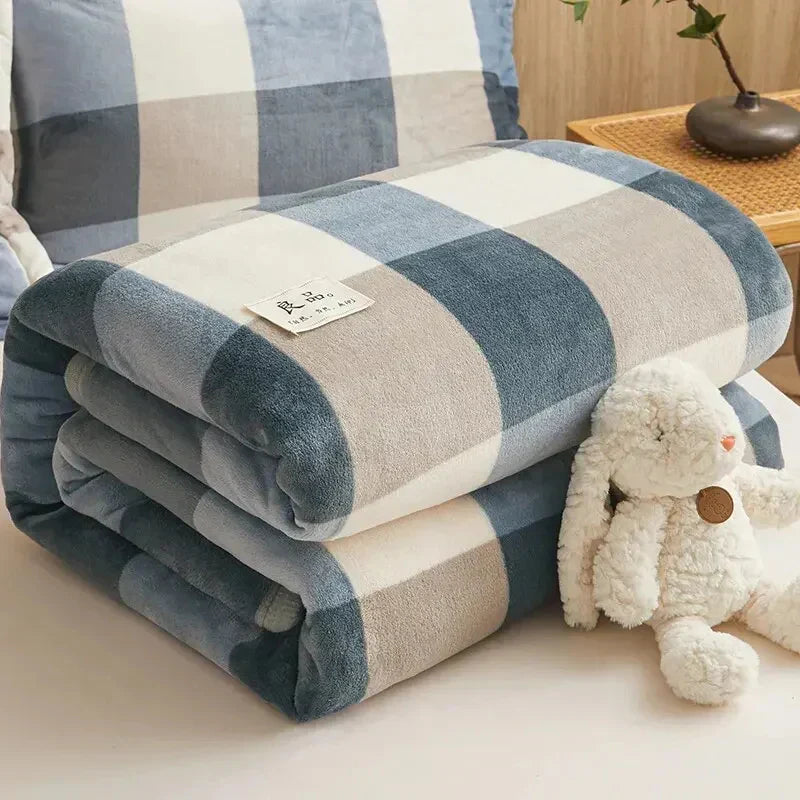 FlannelWarm - Plaid en Flanelle Épaissie Très Doux