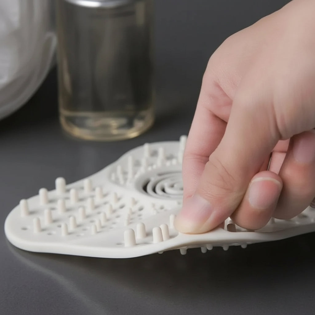 Filtre anti-bouchon spirale pour douche