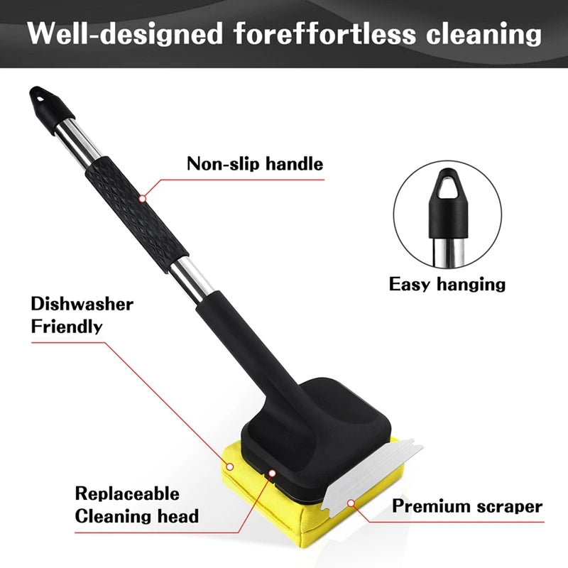 Brosse de Barbecue Vapeur avec Grattoir