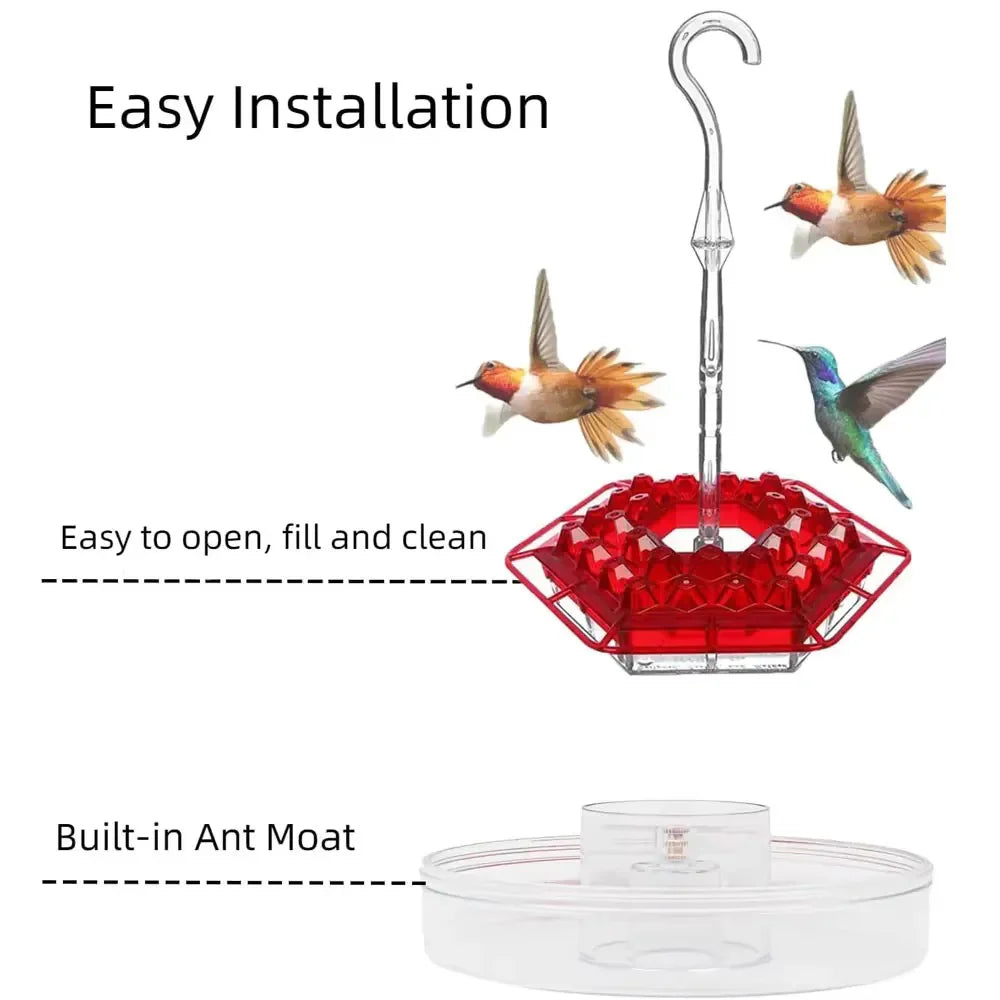 Hummingbird Feeder with Ant Protection, Hanging