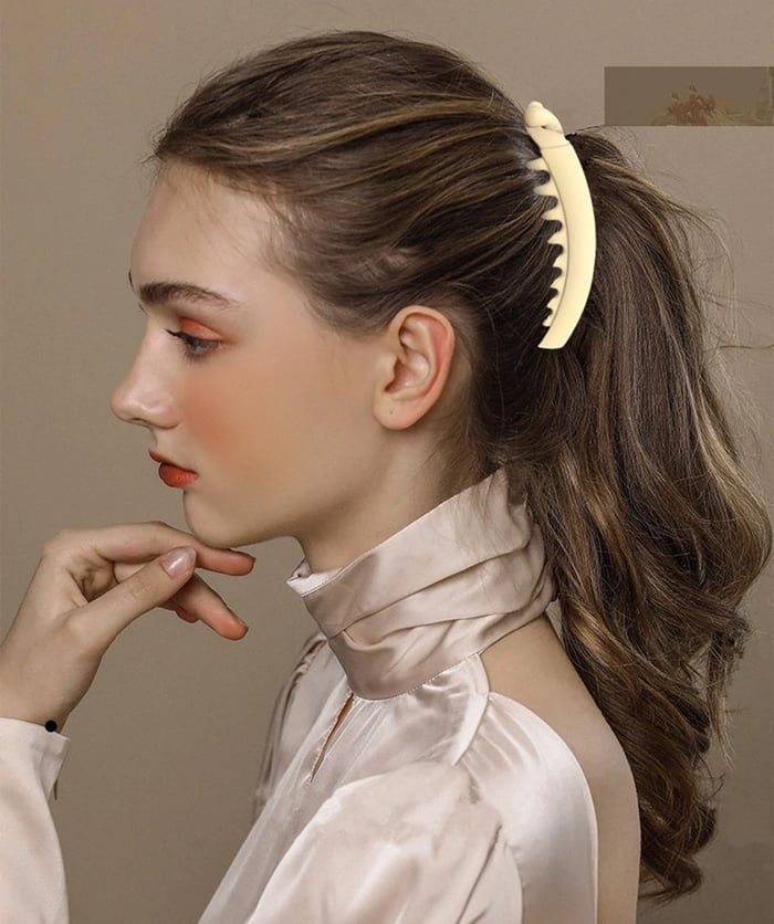 Matte PC Resin Banana Hair Clip