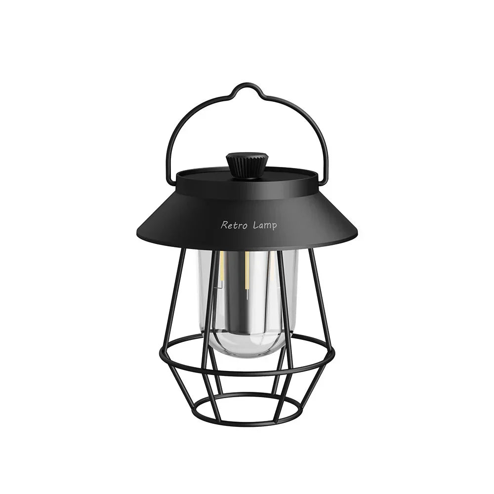 CampGlow - Lanterne LED Rétro Rechargeable USB
