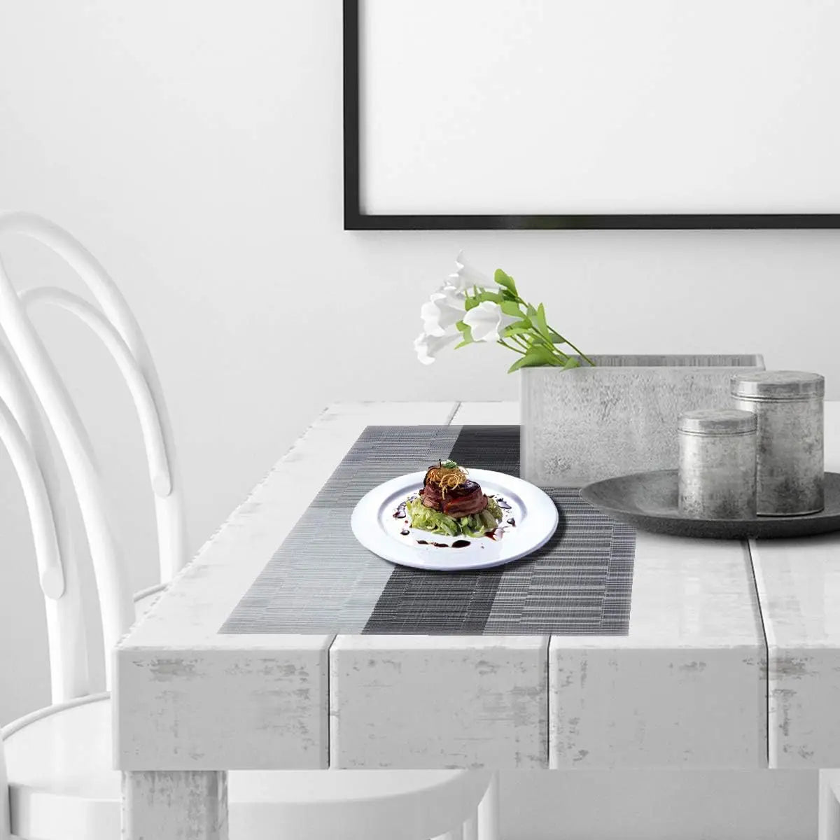Sets de table tissés lavables, résistants à la chaleur