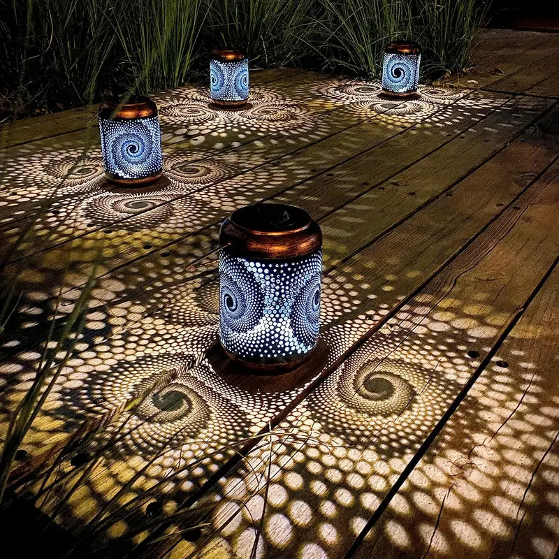 Solara Glow - Lampe de Jardin LED en Inox et Verre