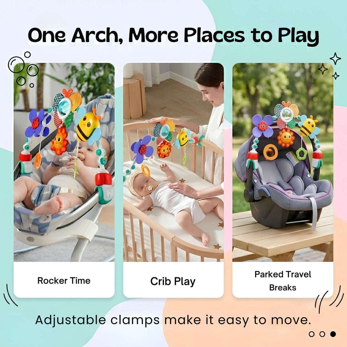 Travel Activity Arch for Pram and Car Seat