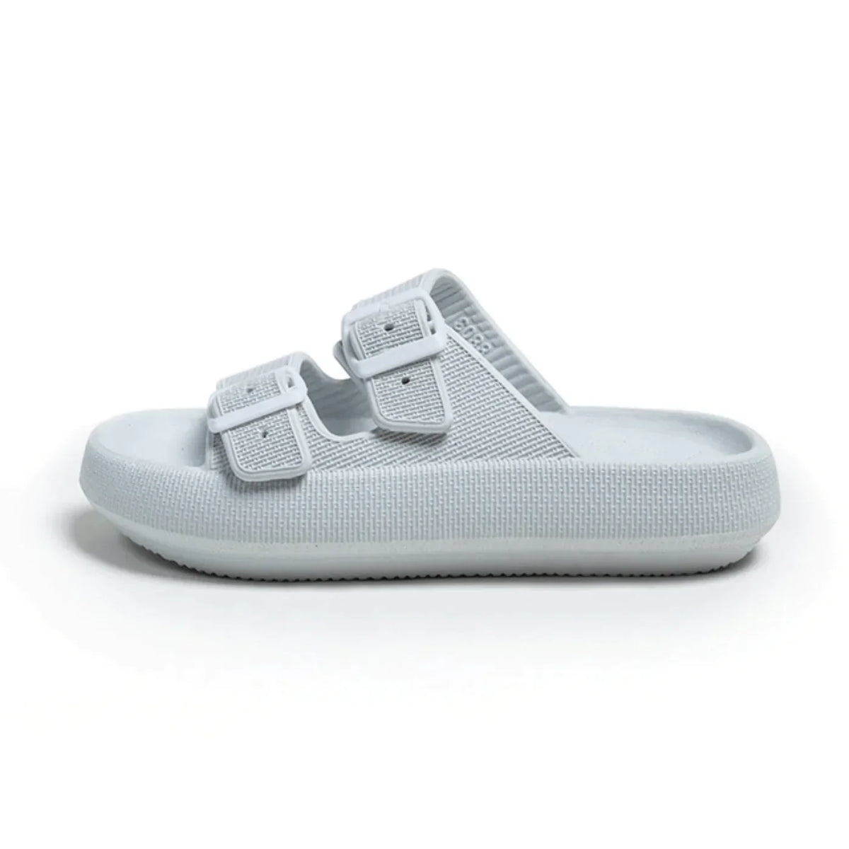 Claquettes Ultra-Douces à Brides Réglables - Grey