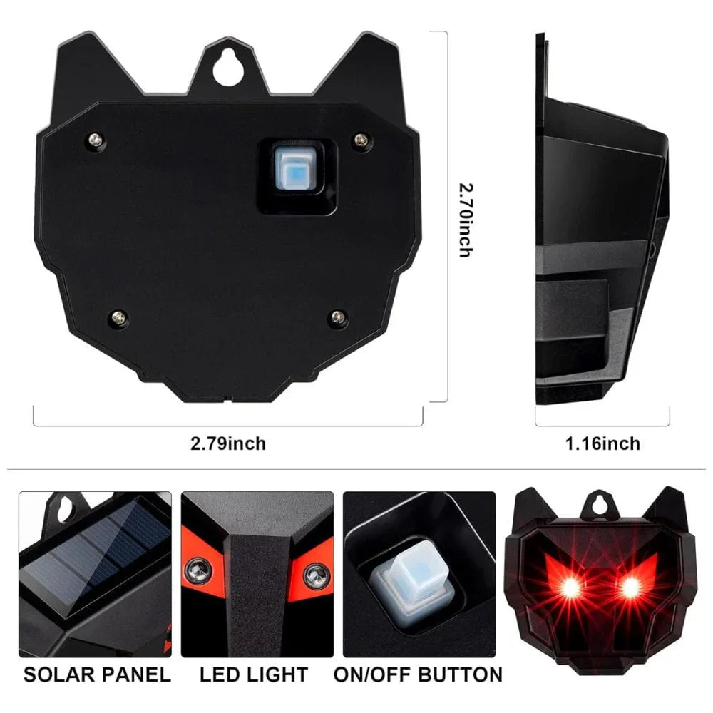 Répulsif Solaire Animaux Nocturnes - Lot de 2