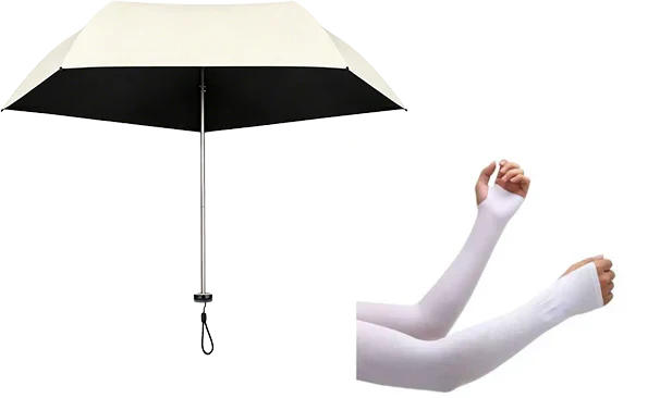 Ultralight 103 g Compact Umbrella for Rain and Sun