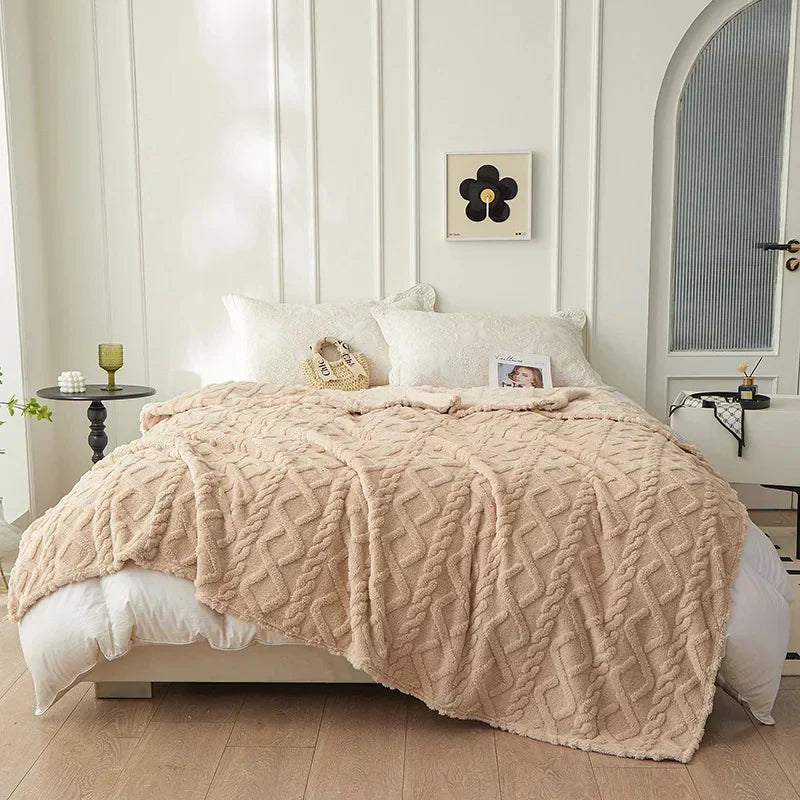 CozyLuxe - Couverture de Luxe en Laine d'Agneau