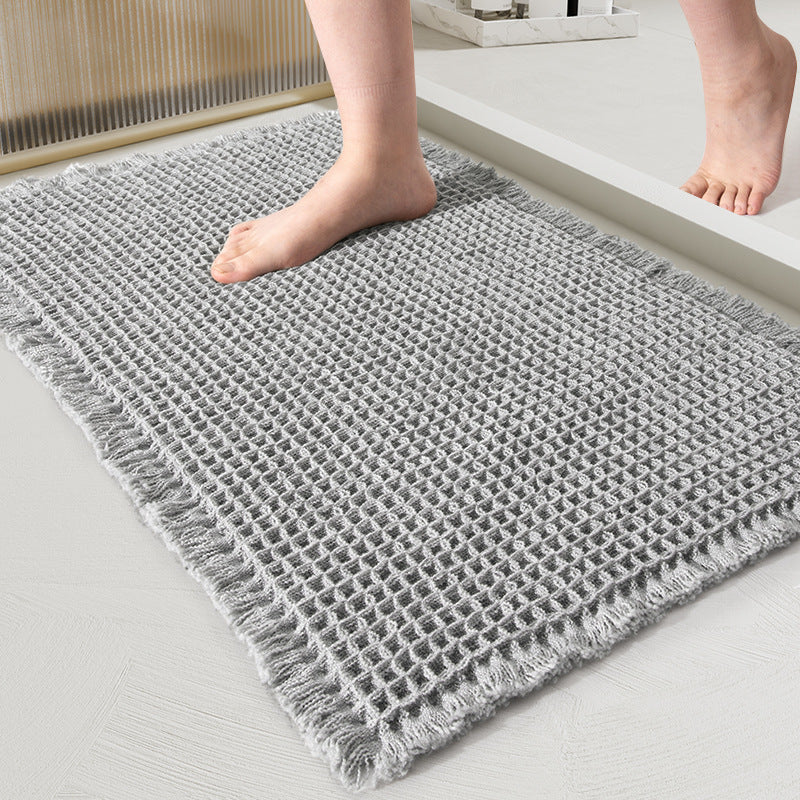 Tapis de bain nid d'abeille absorbant