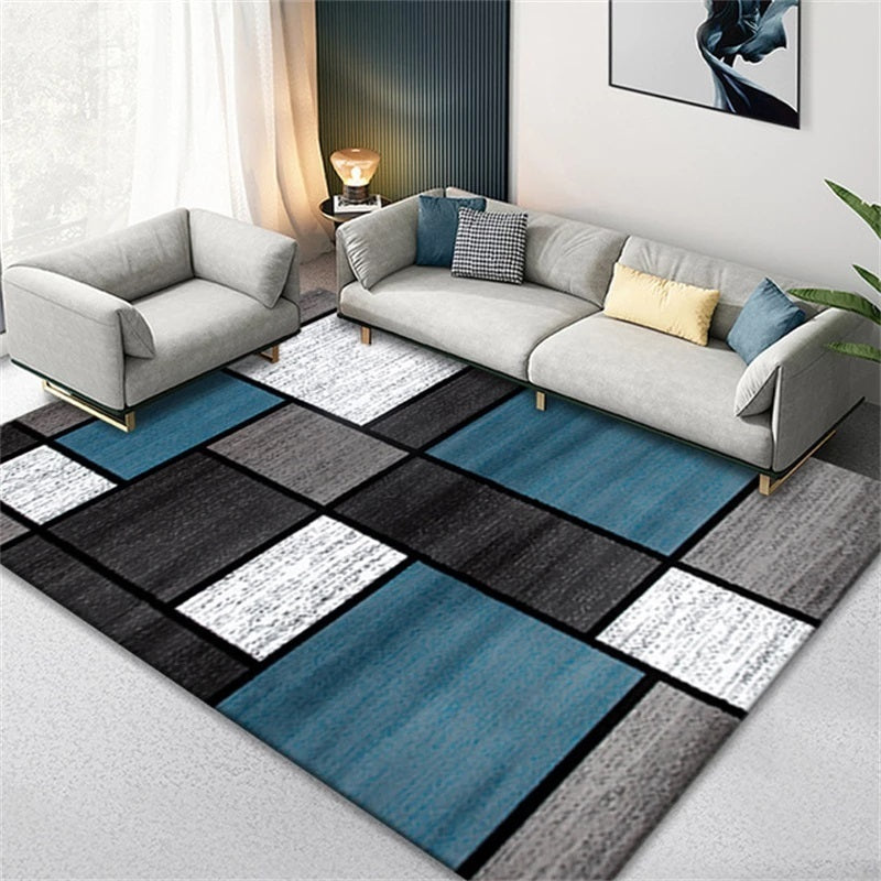 Grand tapis moderne 300 x 200 cm à motif géométrique