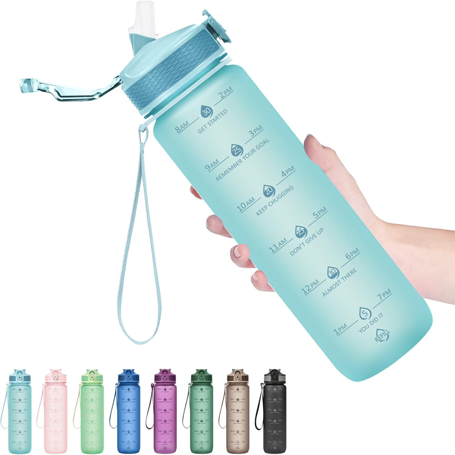 HydraBoost – Gourde Motivationnelle 900ml