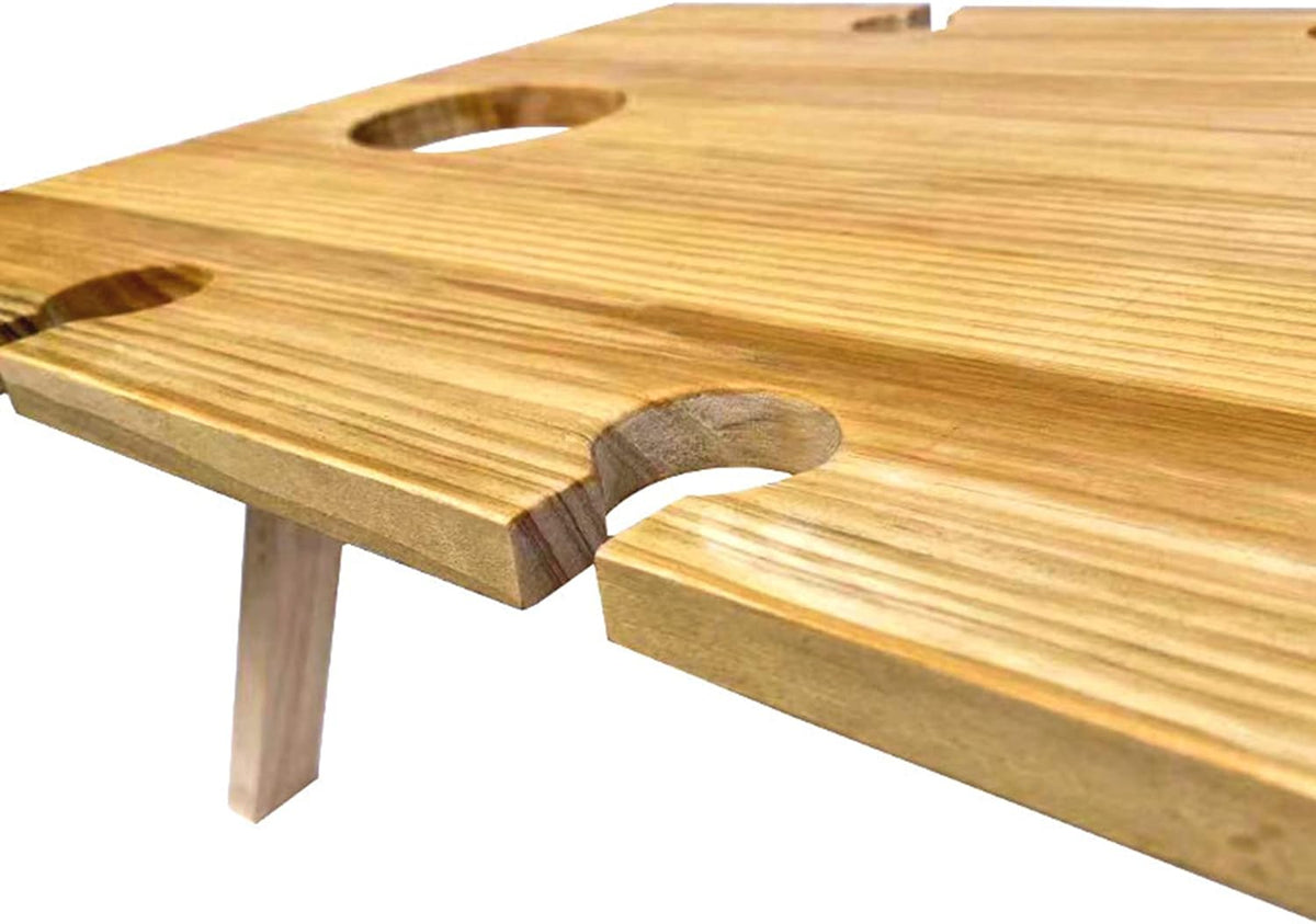 Casier à Vin en Bois Pliant et Portable