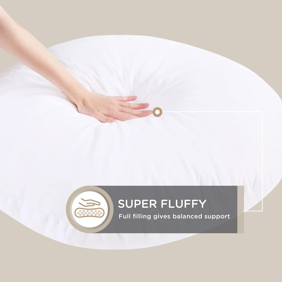 ZenCircle - Coussin Rond en Mousse à Mémoire