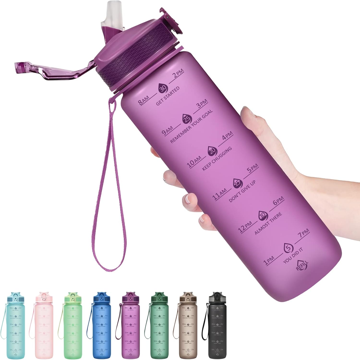 HydraBoost – Gourde Motivationnelle 900ml