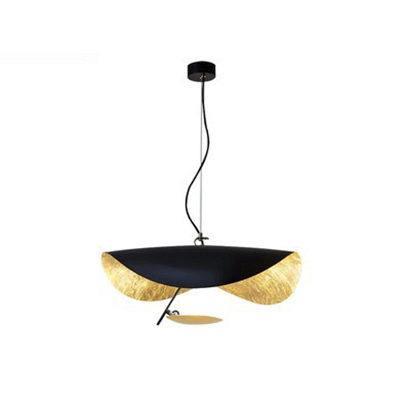 Luminaire feuille torsadée en métal, 1 ou 2 lumières