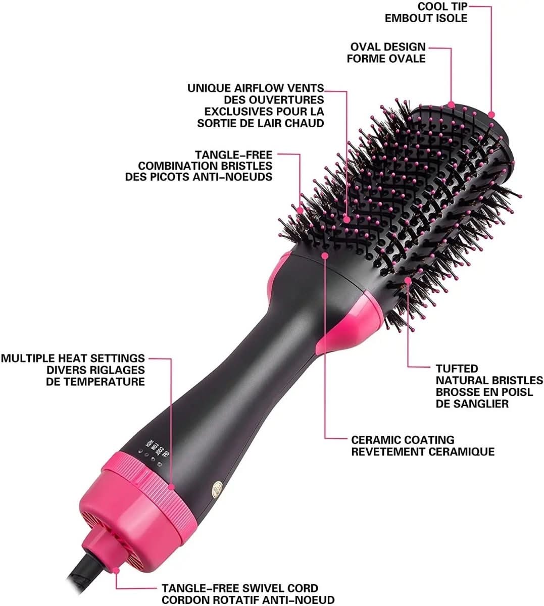 Mellastyle Sèche-cheveux et Lisseur 4-en-1