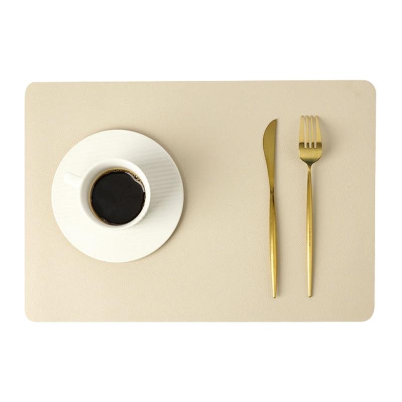 Rectangle Waterproof Faux Leather Placemat