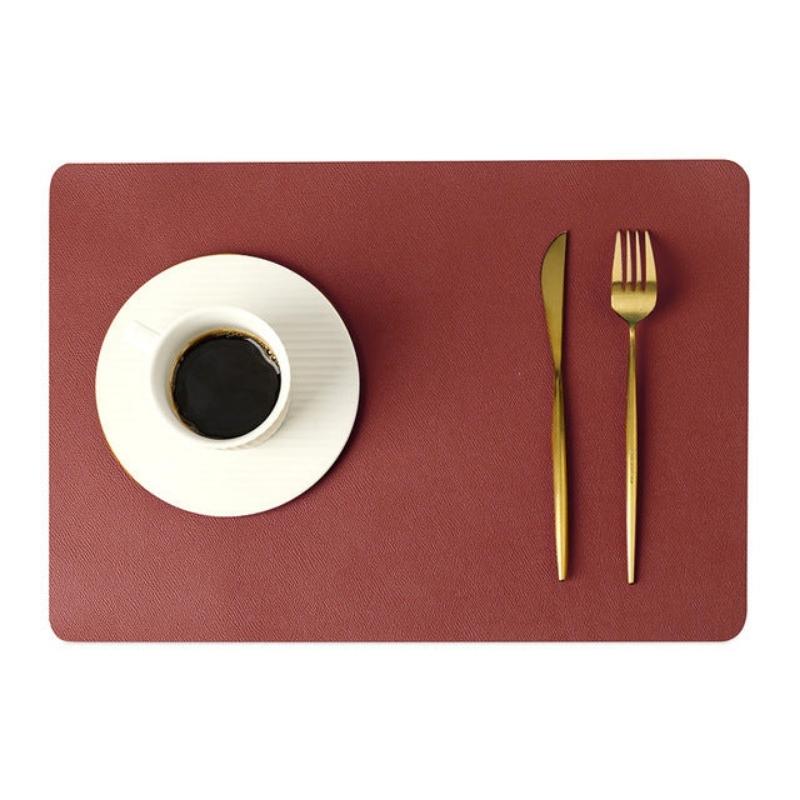 Rectangle Waterproof Faux Leather Placemat