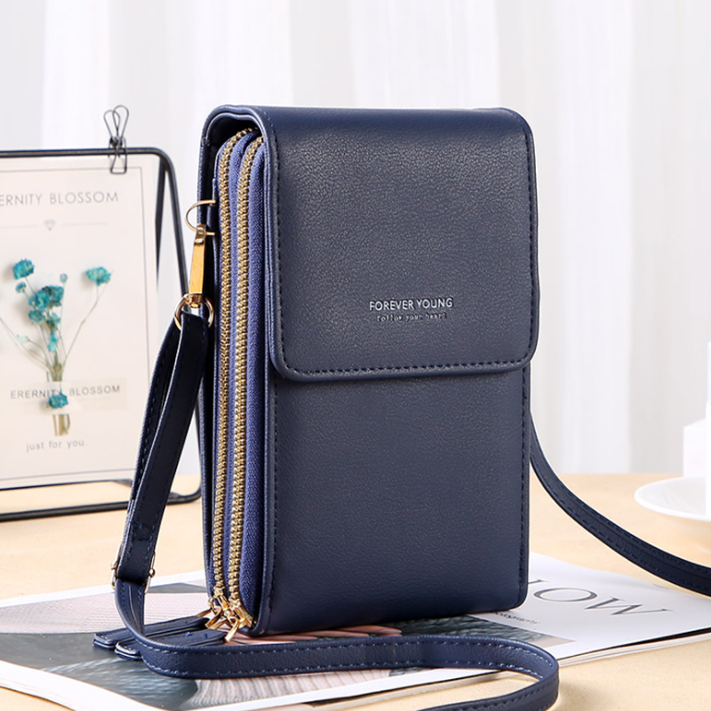 Crossbody Phone Bag with Touchscreen Window