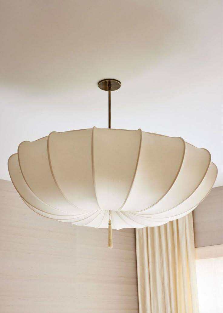 Suspension nuage en tissu et fer, 40 ou 50 cm
