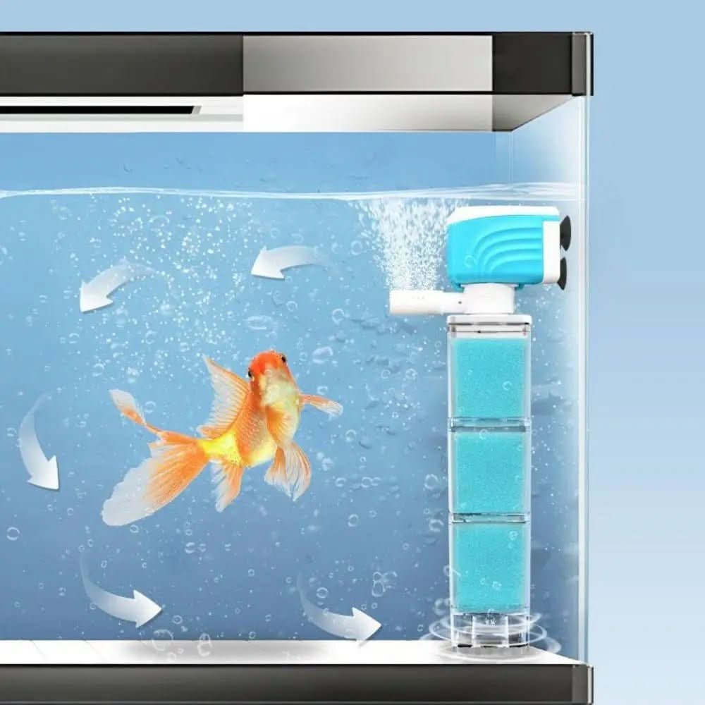 Système de Filtration 5-en-1 pour Aquarium Eau Cristalline