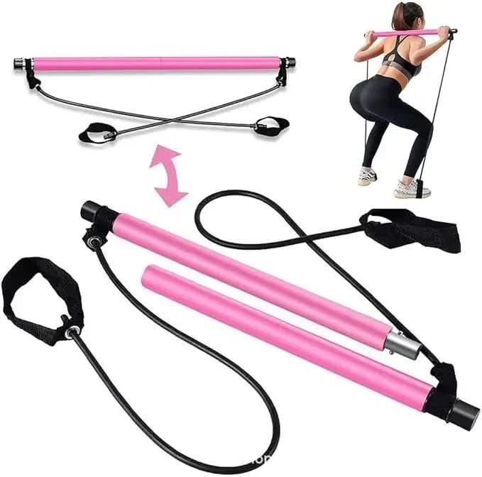 Pilatescore Bar Set - Portable Pilates training device with resistance bands