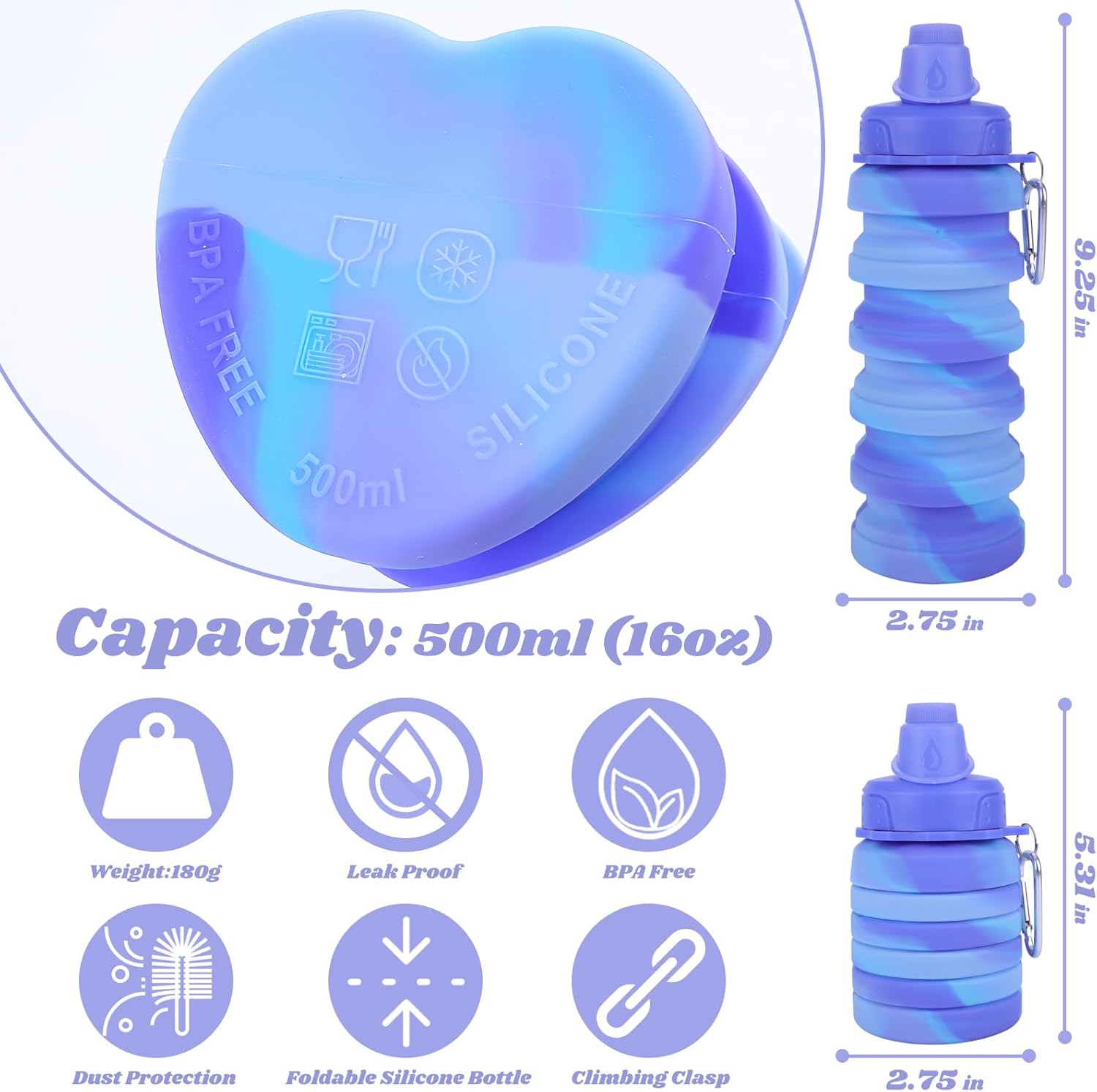 FlexiHydrate – Gourde Pliable Compacte Voyage