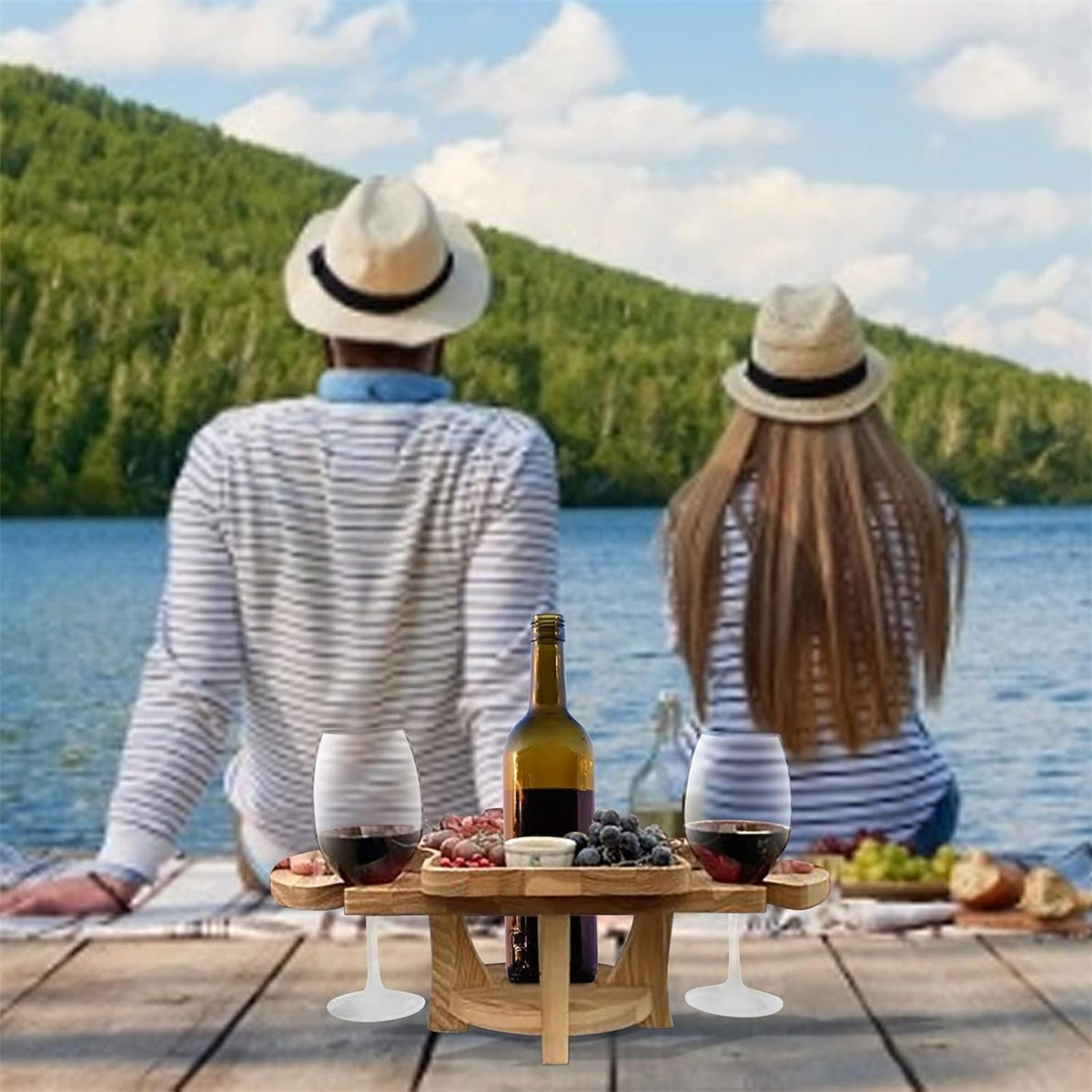 DualServe Rack - Support à Fruits et Verres Pliant