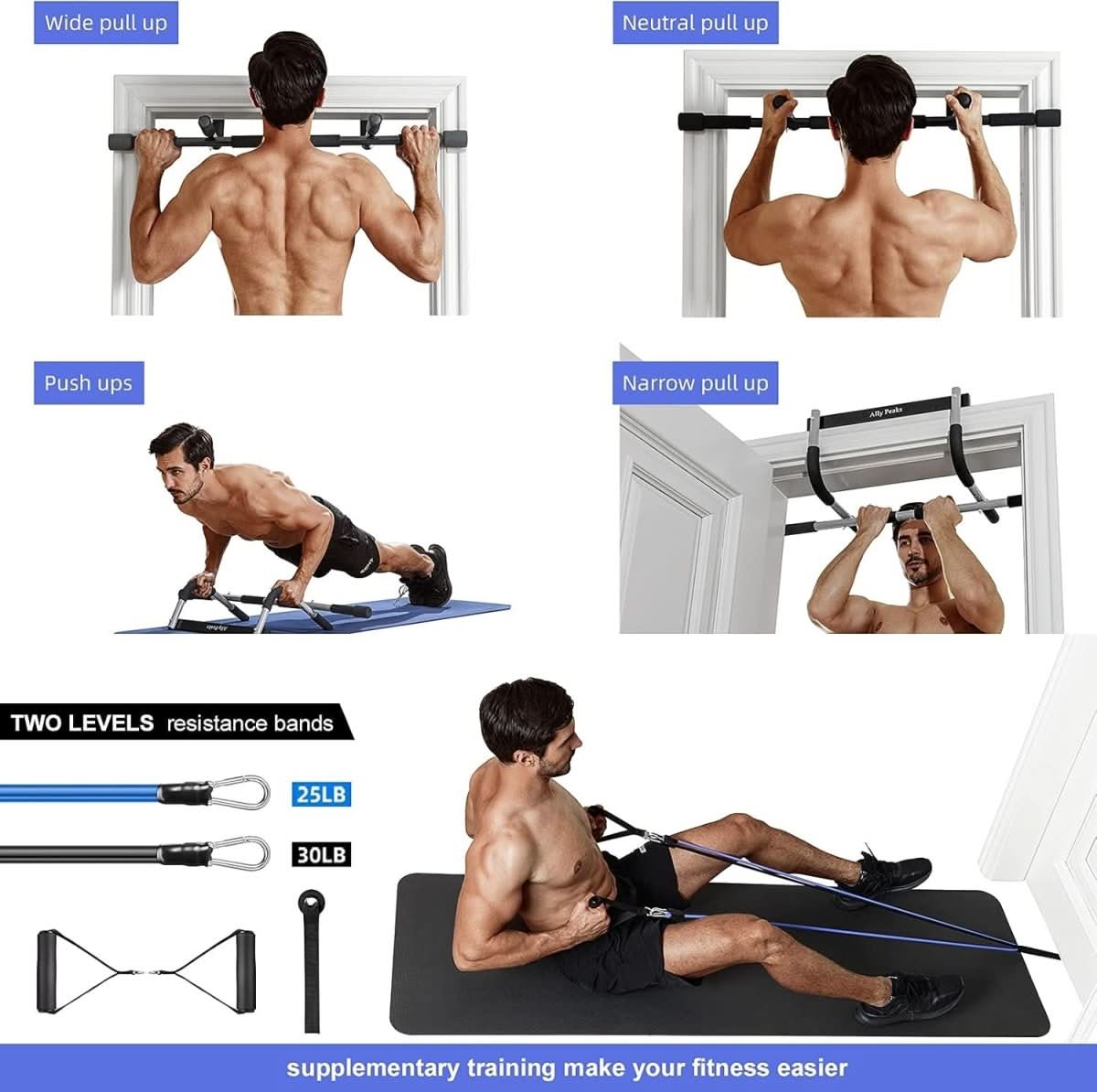 Armpulse Barre de Traction Acier pour Encadrement de Porte