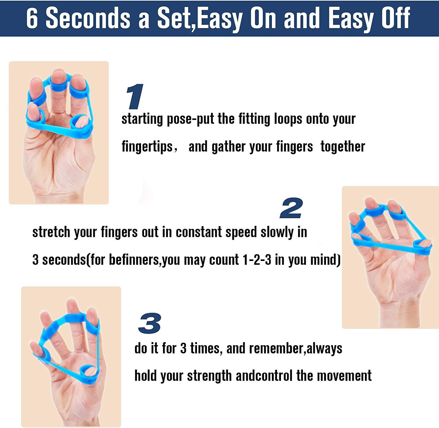 PowerGrip Set – Kit Renforçateurs Main 6 Pcs