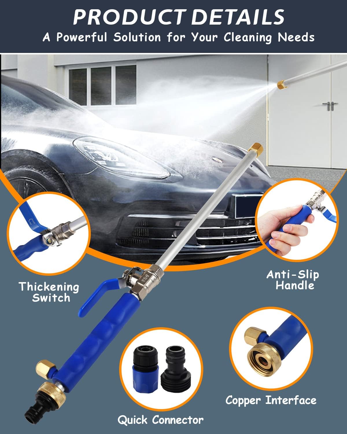 High-Pressure Nozzle for Car Wash Hose