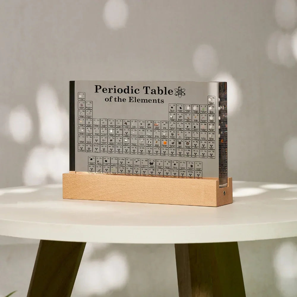 Tableau Périodique Lumineux avec Éléments Réels