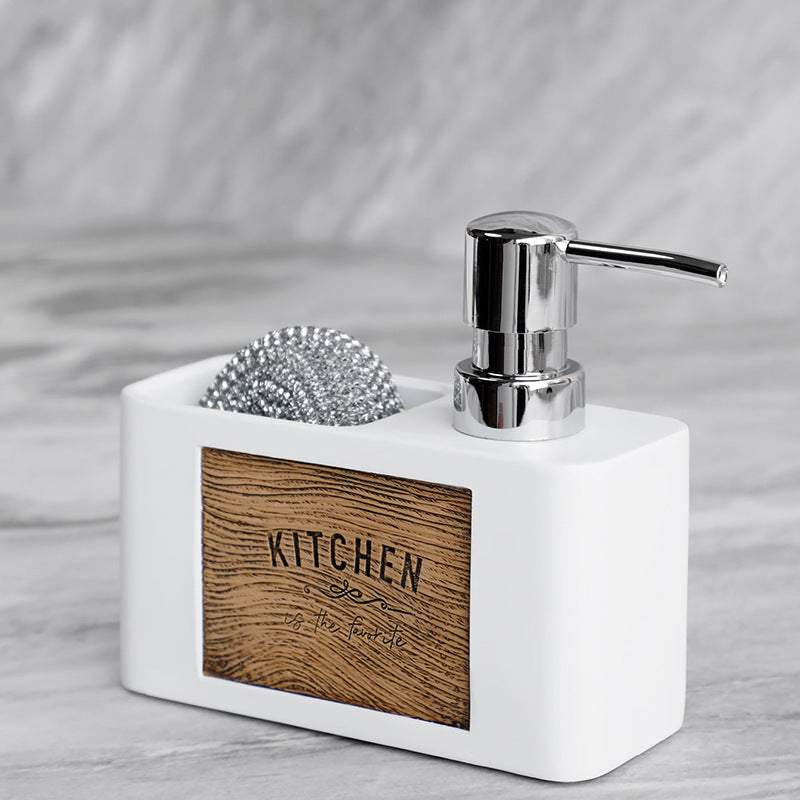Dish Soap Dispenser with Sponge Holder