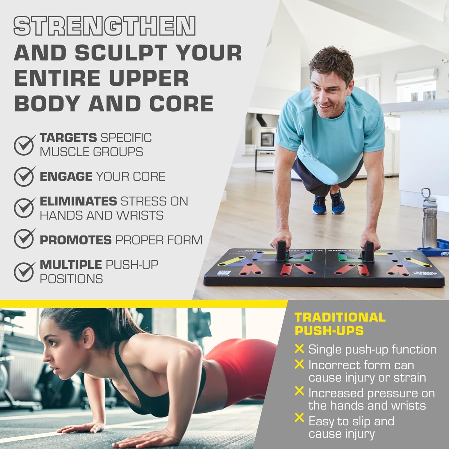 FlexiFit – Planche Pompes Pliable Colorée