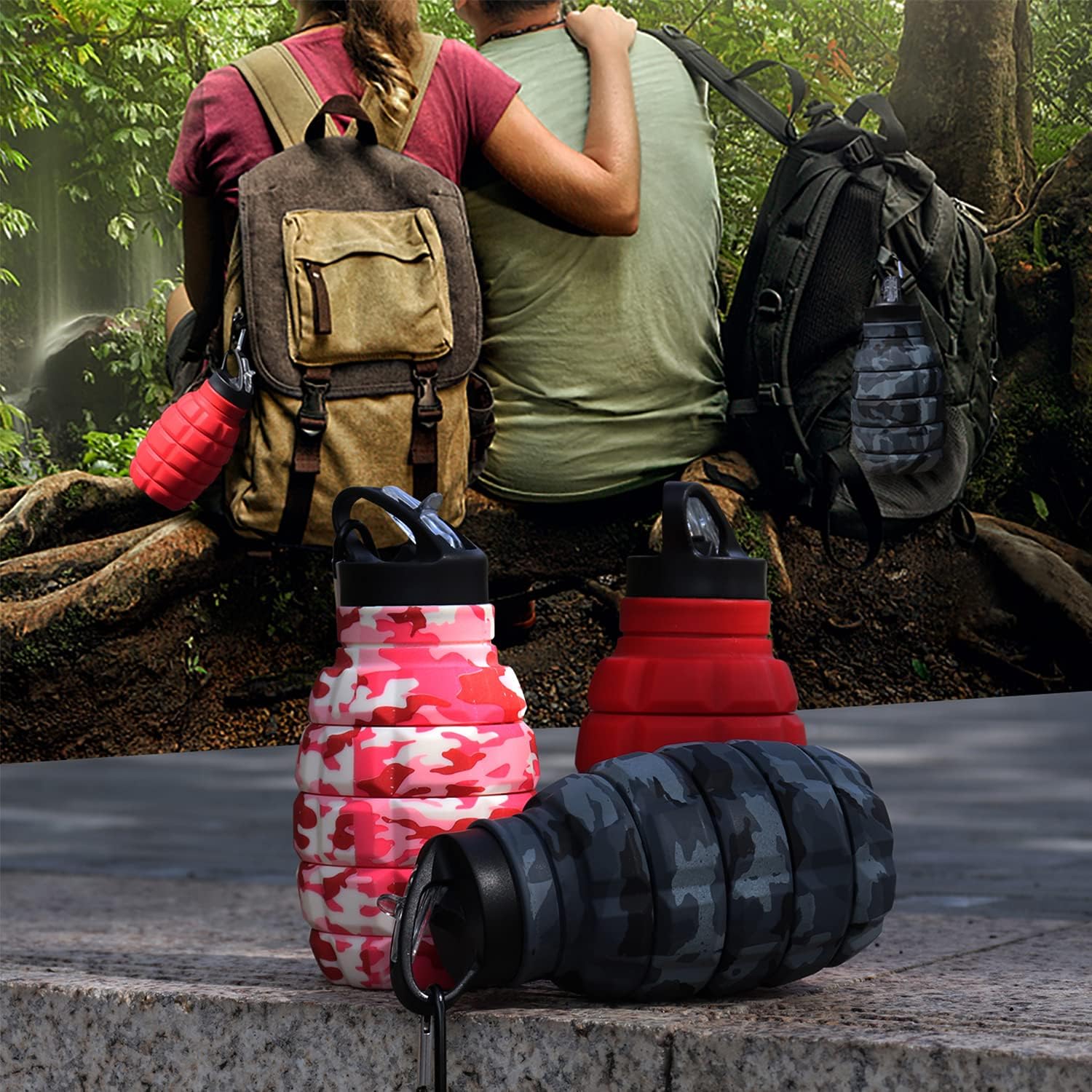 FlexiBottle – Gourde de Voyage Pliable 575ml