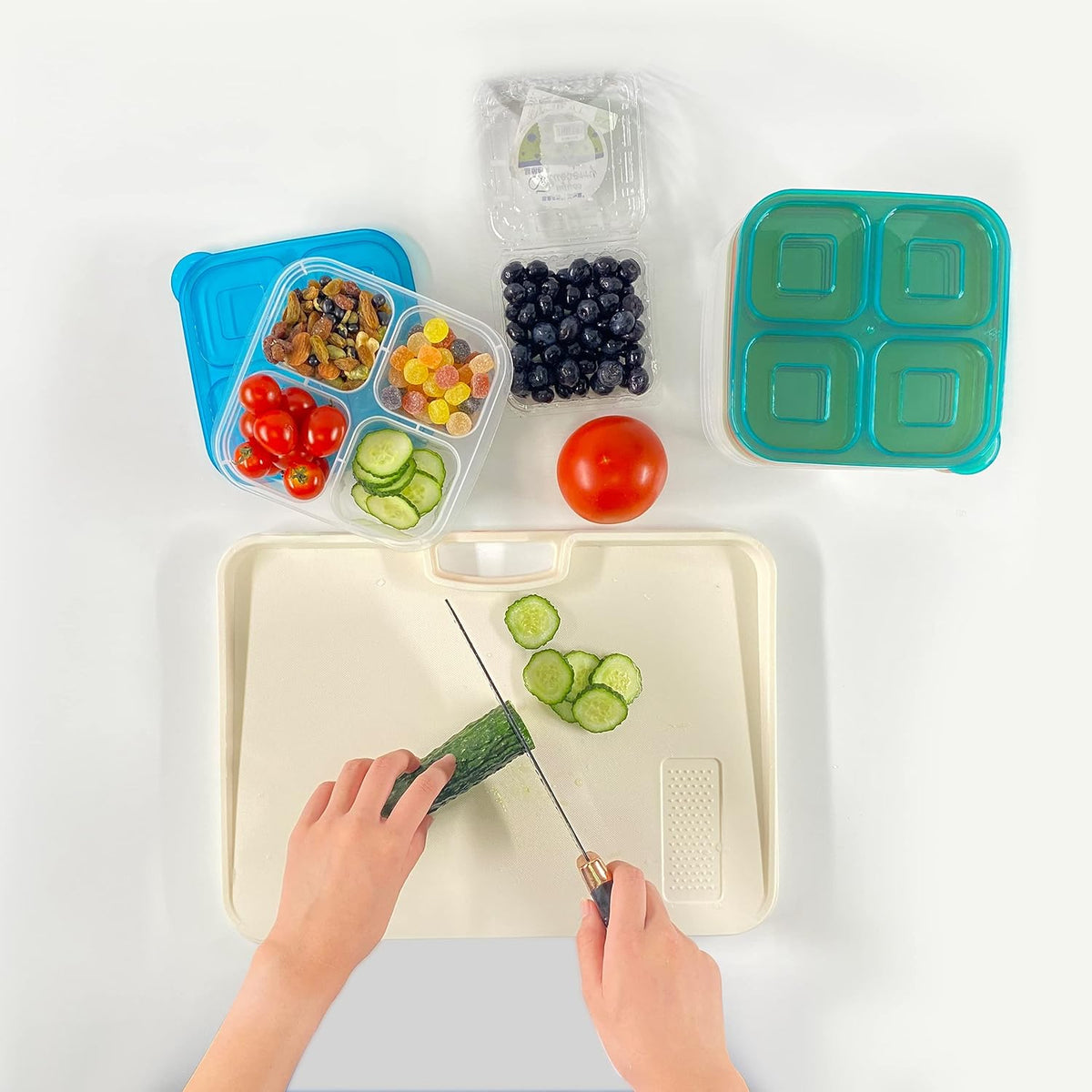 EcoMeal - Set de 6 Lunch Box Étanches Réutilisables