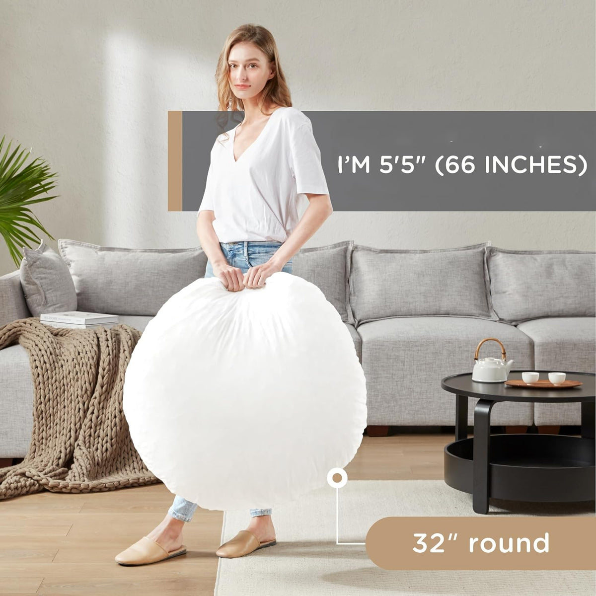 ZenCircle - Coussin Rond en Mousse à Mémoire