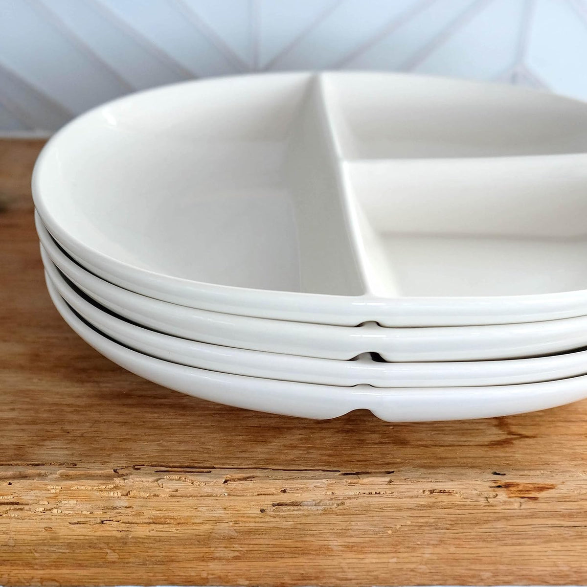 PortionMaster - Assiette à Compartiments en Porcelaine