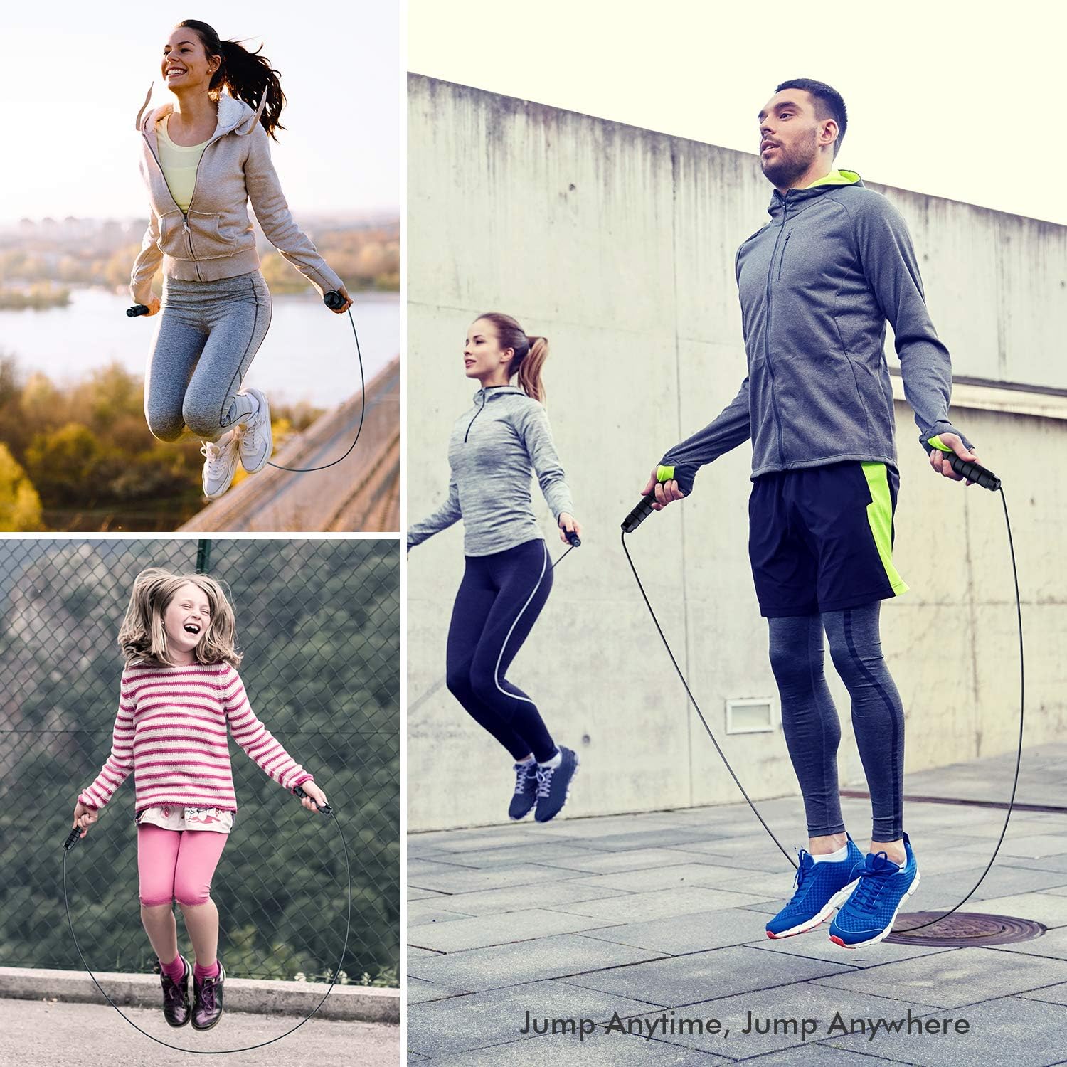 FlexiJump – Corde à Sauter Anti-Emmêlement